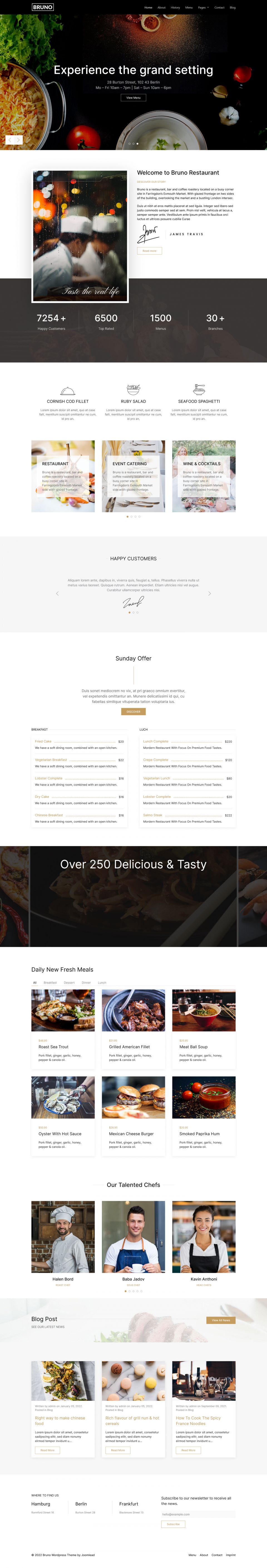 WordPress template JoomLead Bruno