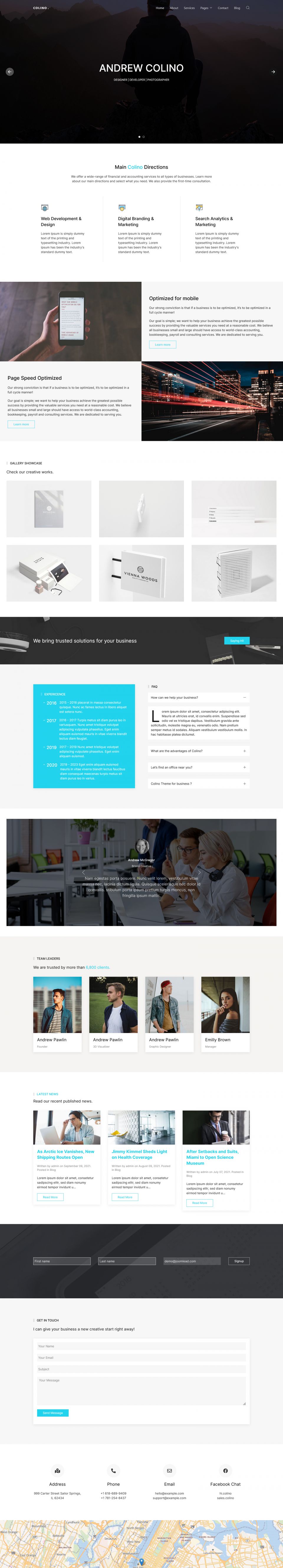 WordPress template JoomLead Colino