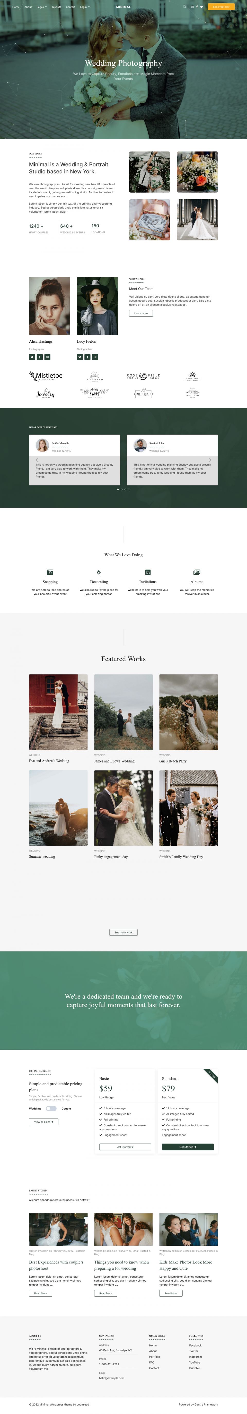 WordPress template JoomLead Minimal