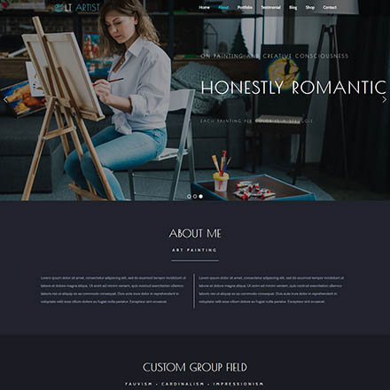 LTheme Artist Onepage