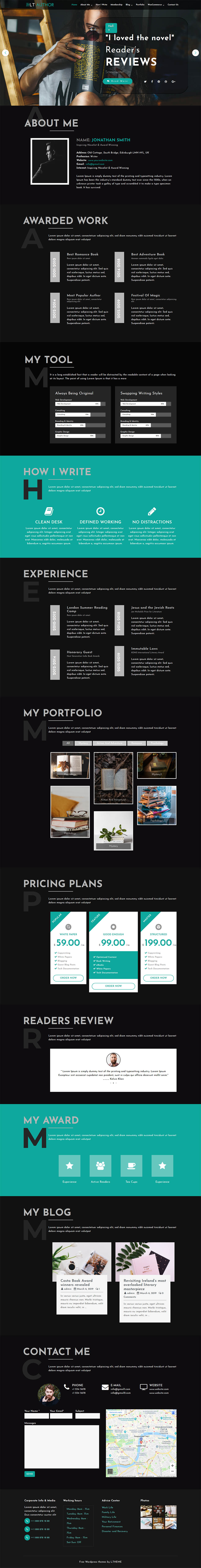 WordPress template LTheme Author