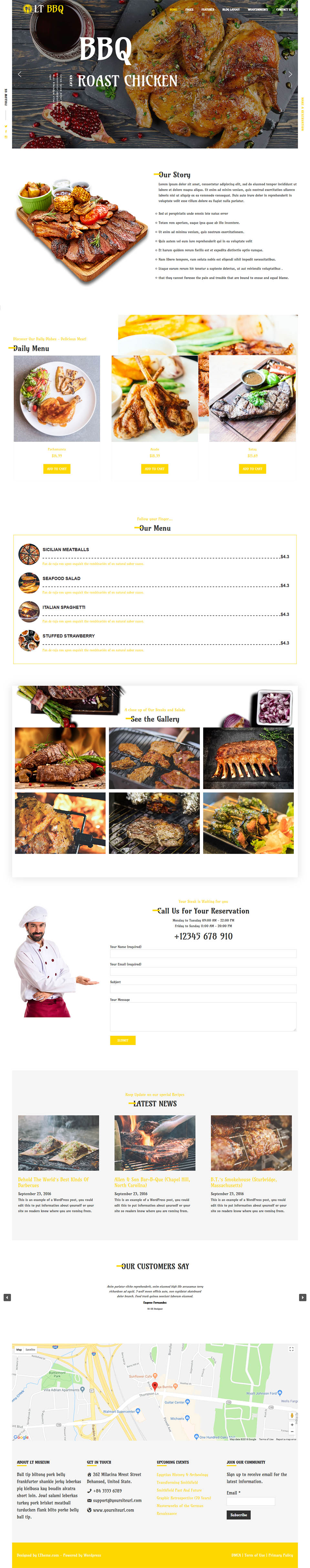 WordPress template LTheme BBQ