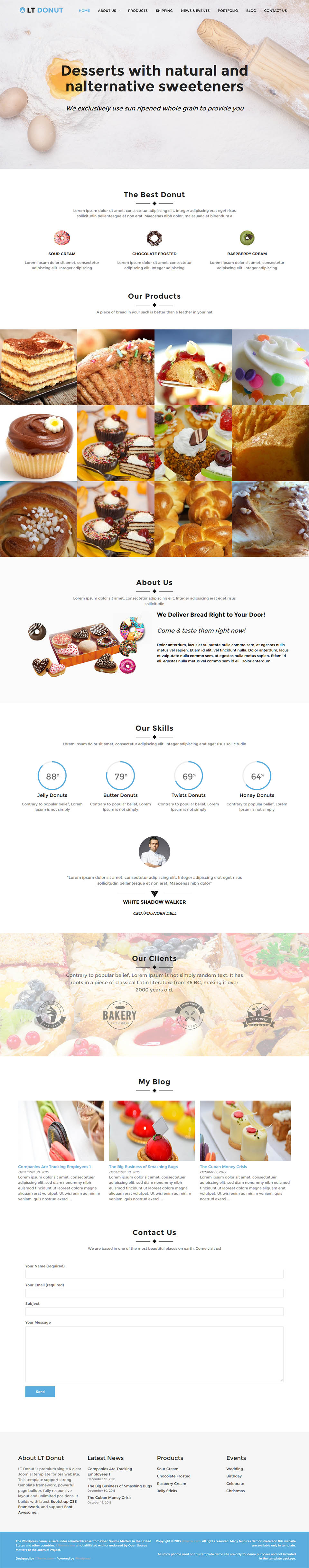 WordPress template LTheme Donut