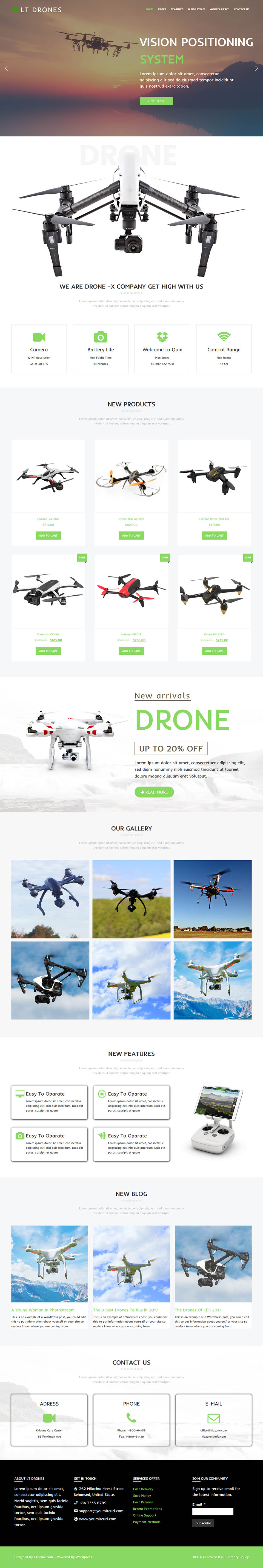 WordPress template LTheme Drones