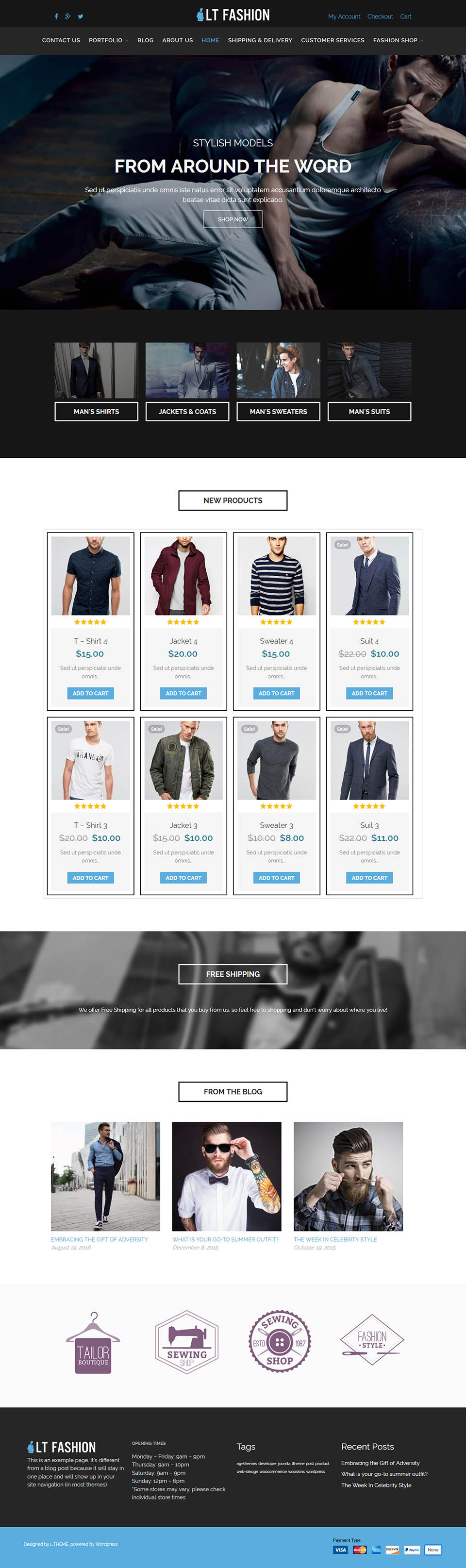 WordPress template LTheme Fashion