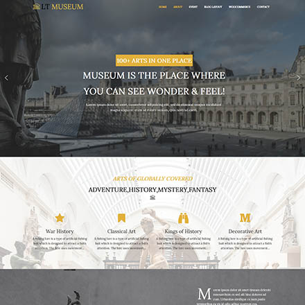 LTheme Museum Onepage