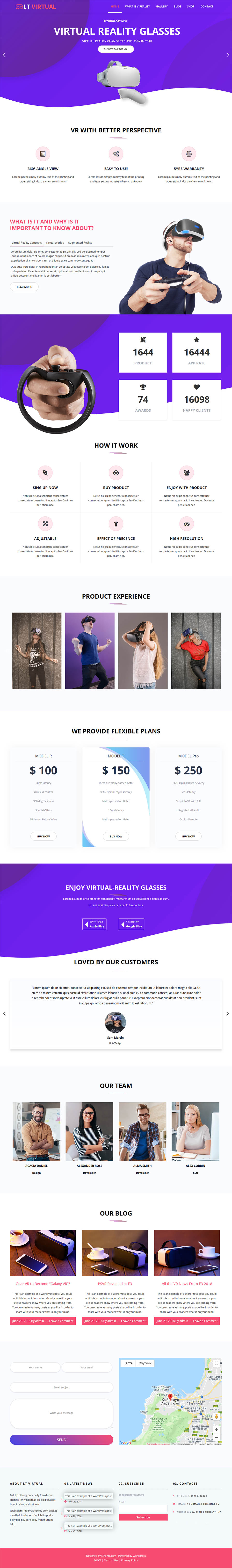 WordPress template LTheme Virtual