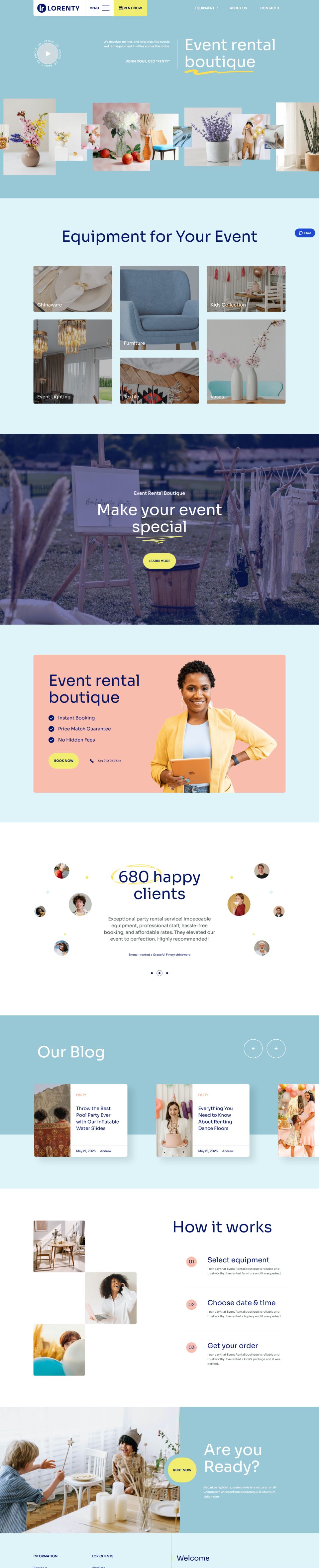 WordPress template MotoPress Lorenty