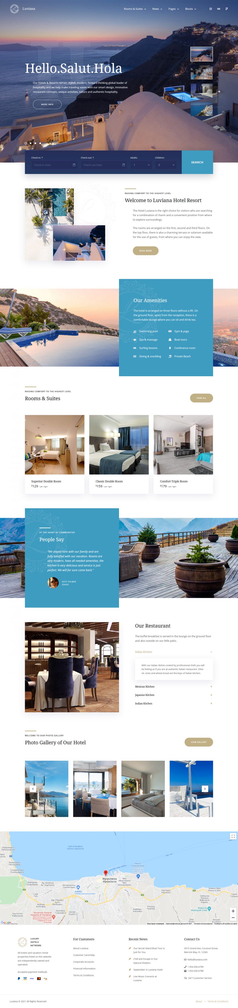 WordPress template MotoPress Luviana