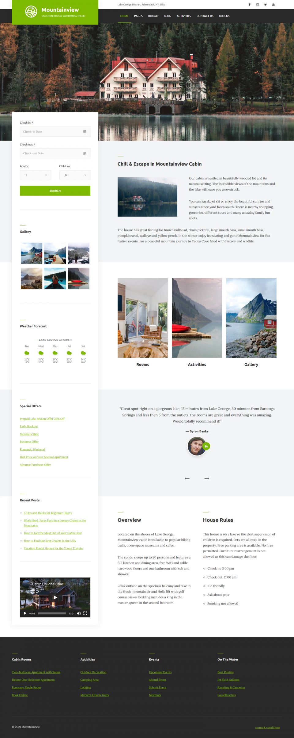 WordPress template MotoPress Mountainview