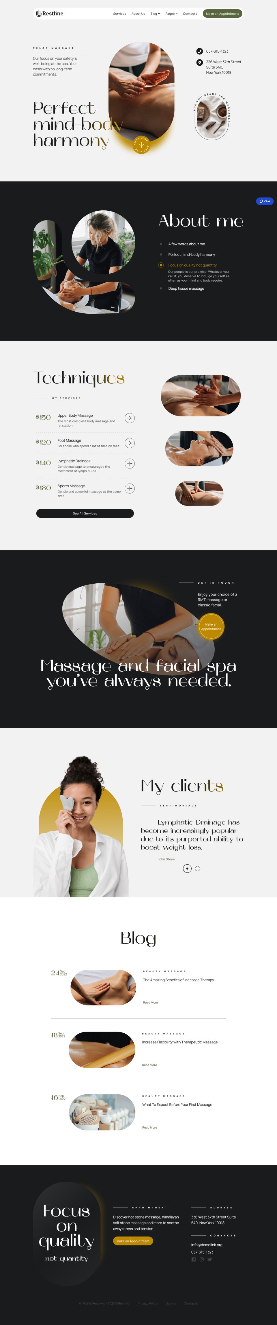 WordPress template MotoPress Restline