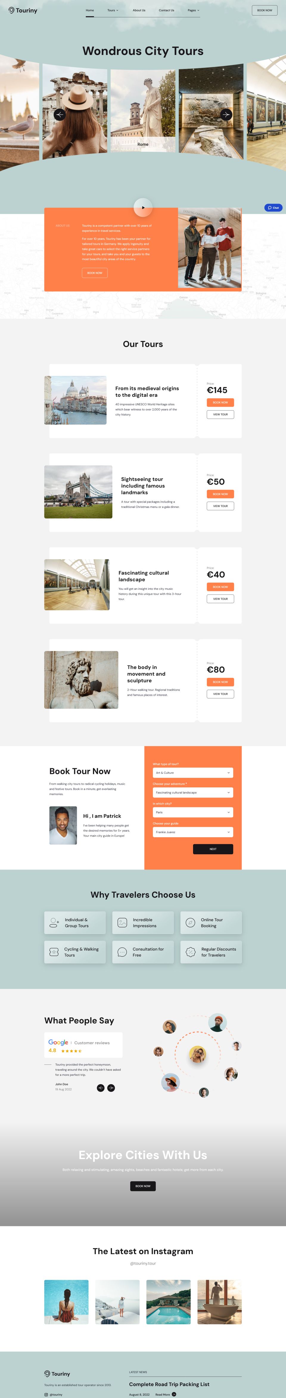WordPress template MotoPress Touriny