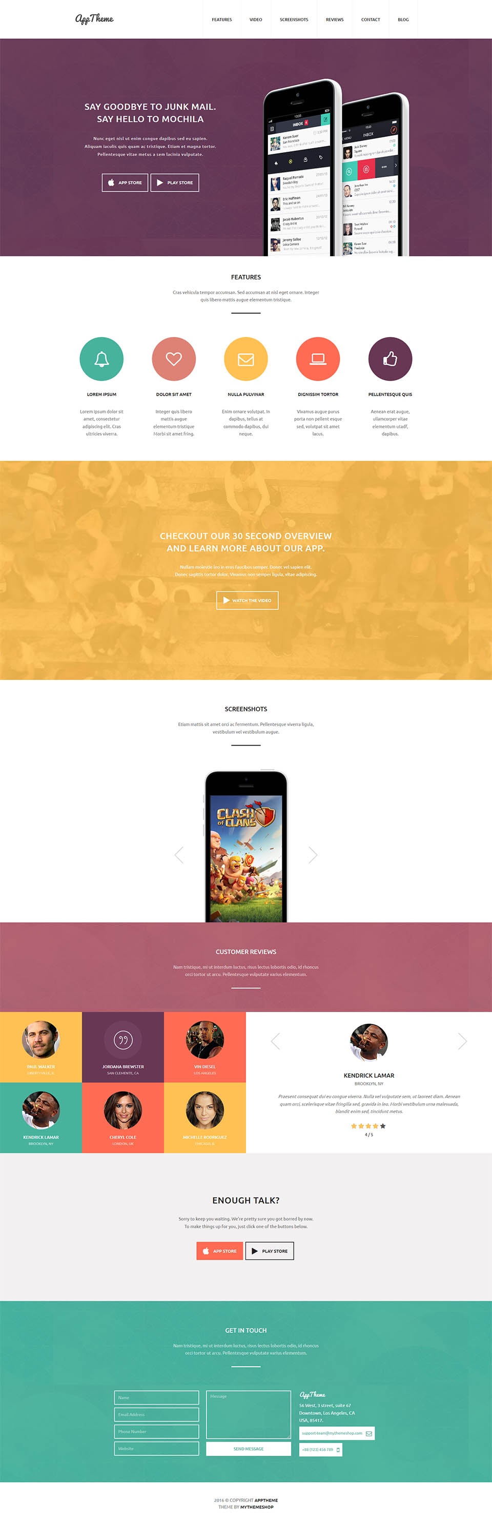 WordPress template MyThemeShop AppTheme