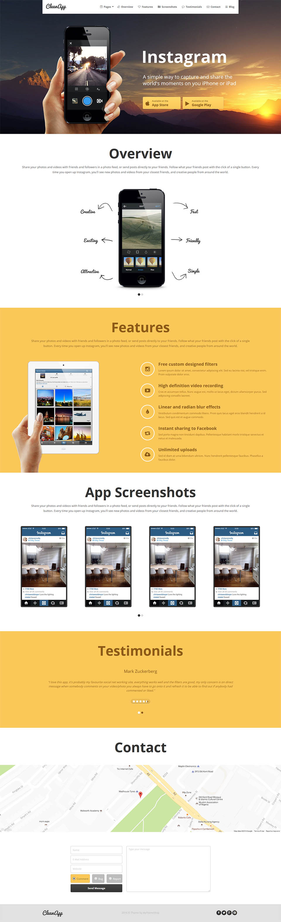 WordPress template MyThemeShop CleanApp