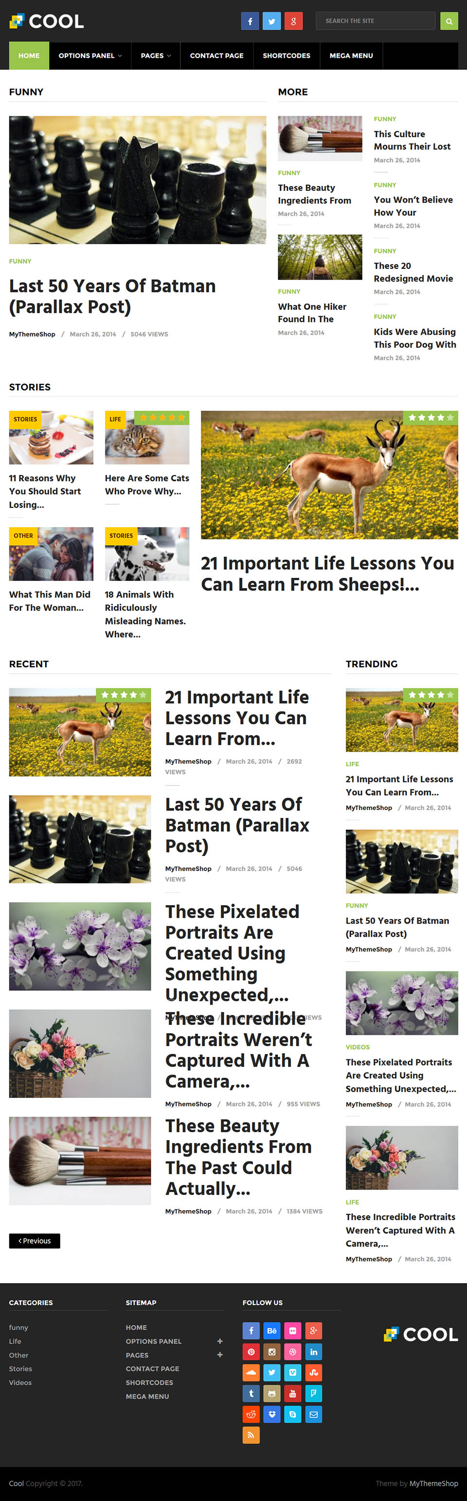 WordPress template MyThemeShop Cool