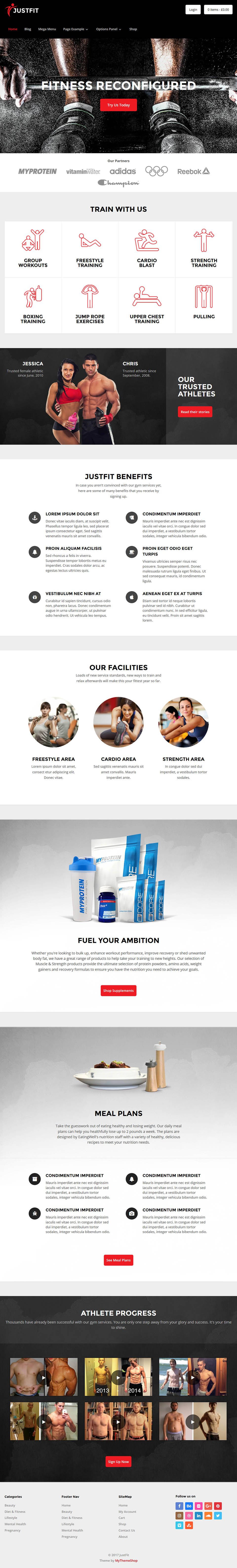 WordPress template MyThemeShop JustFit