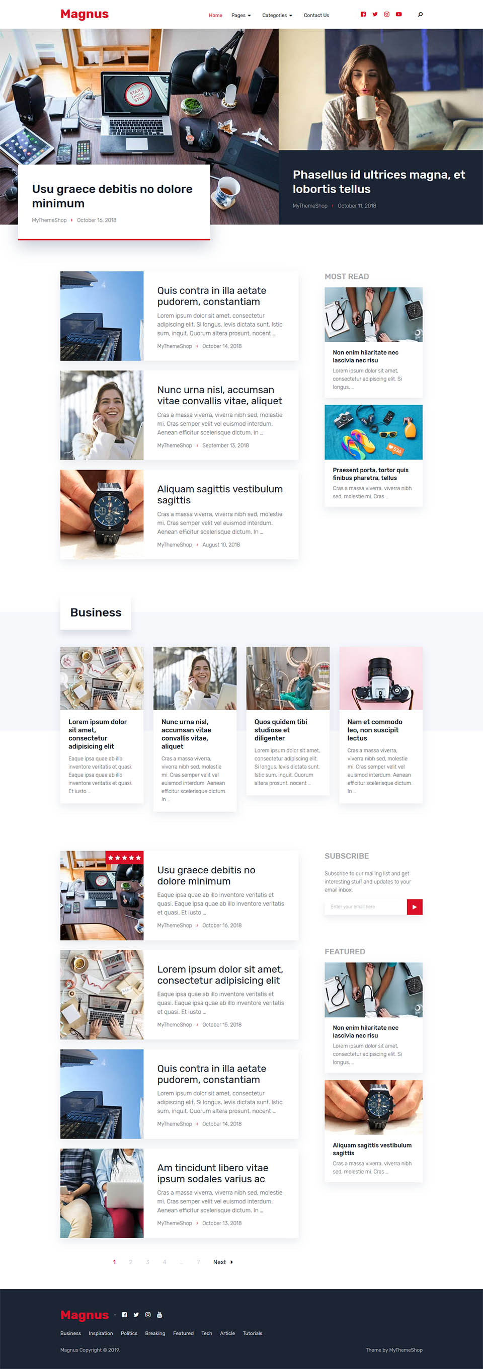 WordPress template MyThemeShop Magnus