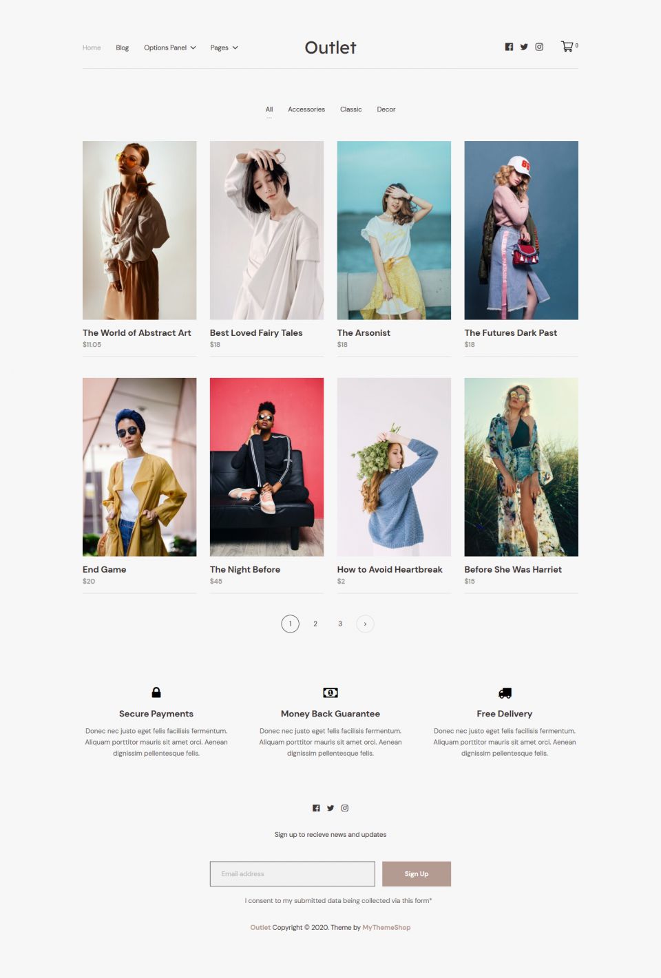 WordPress template MyThemeShop Outlet