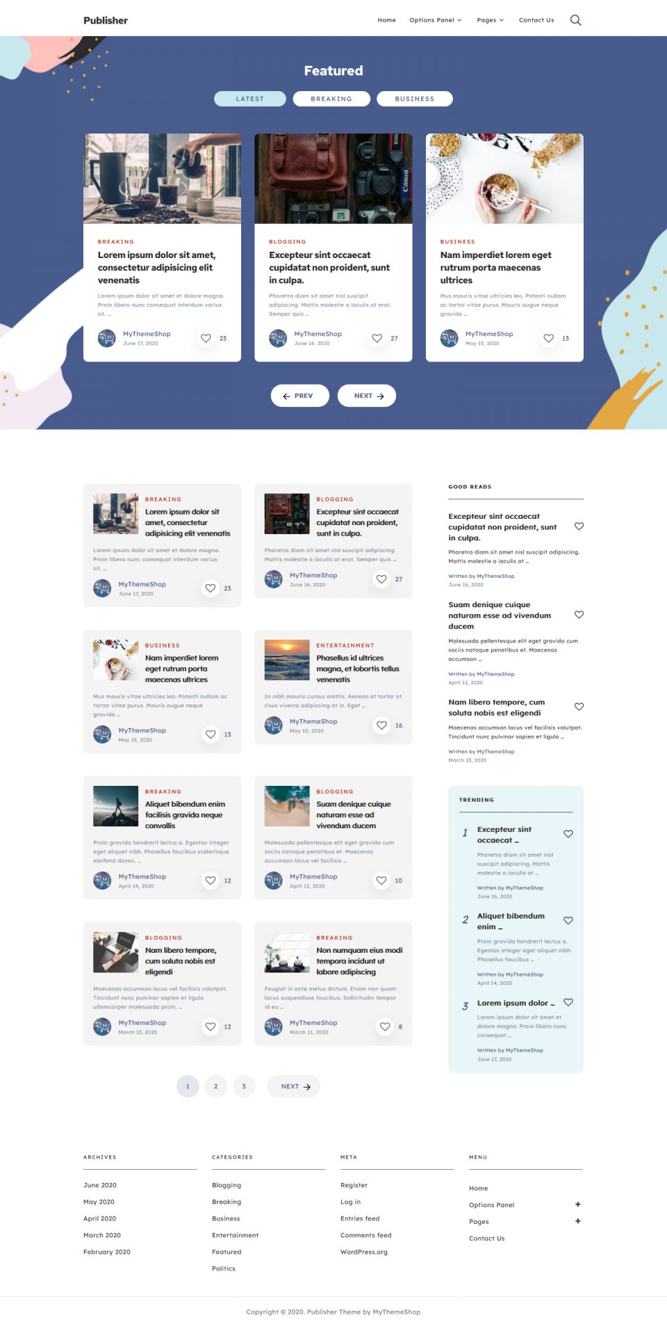 Template MyThemeShop Publisher WordPress template MyThemeShop Publisher