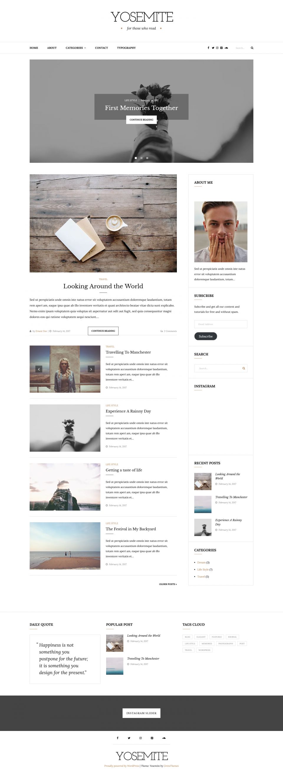 WordPress template GretaThemes Yosemite