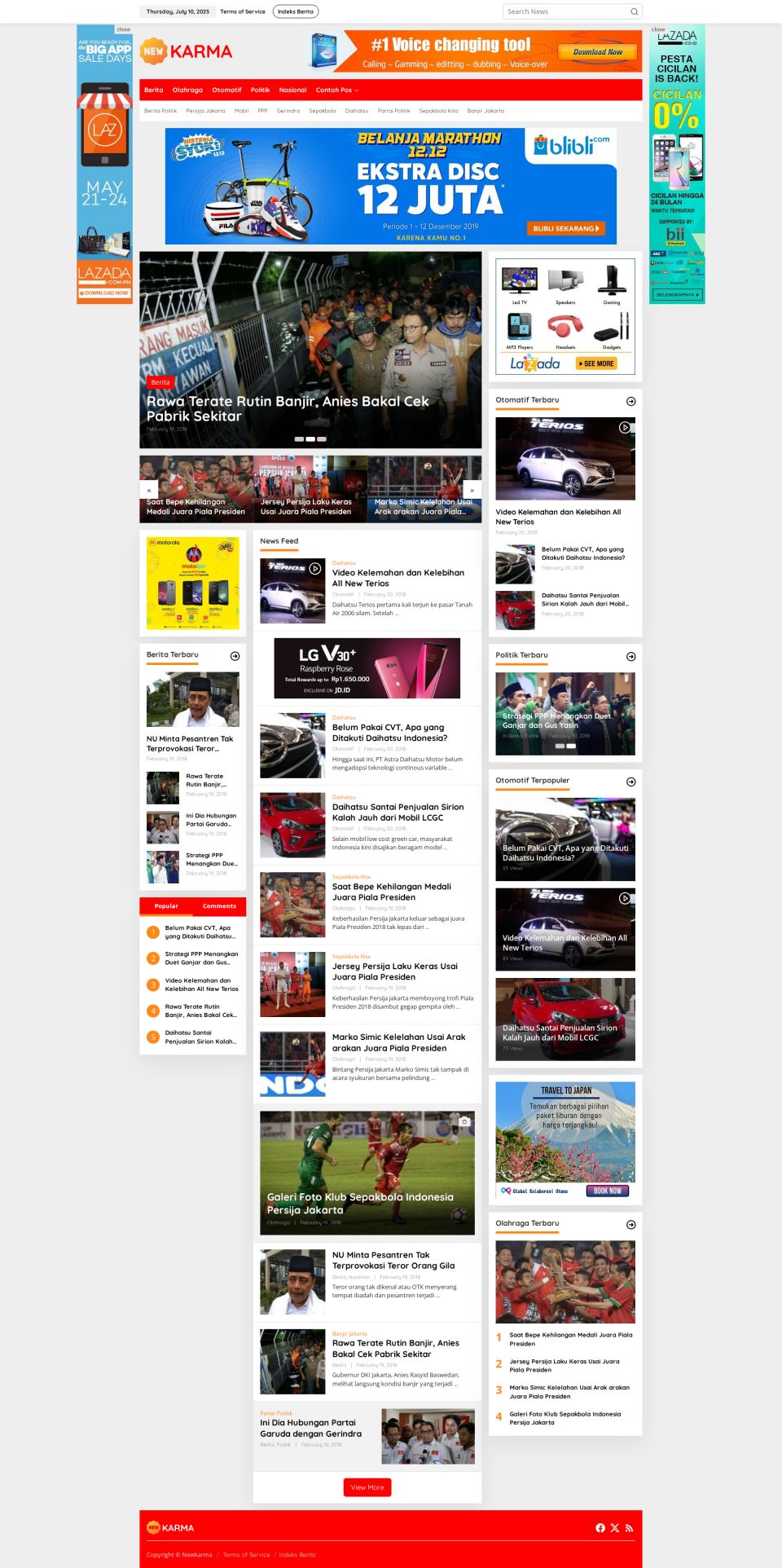WordPress template ID Theme Newkarma