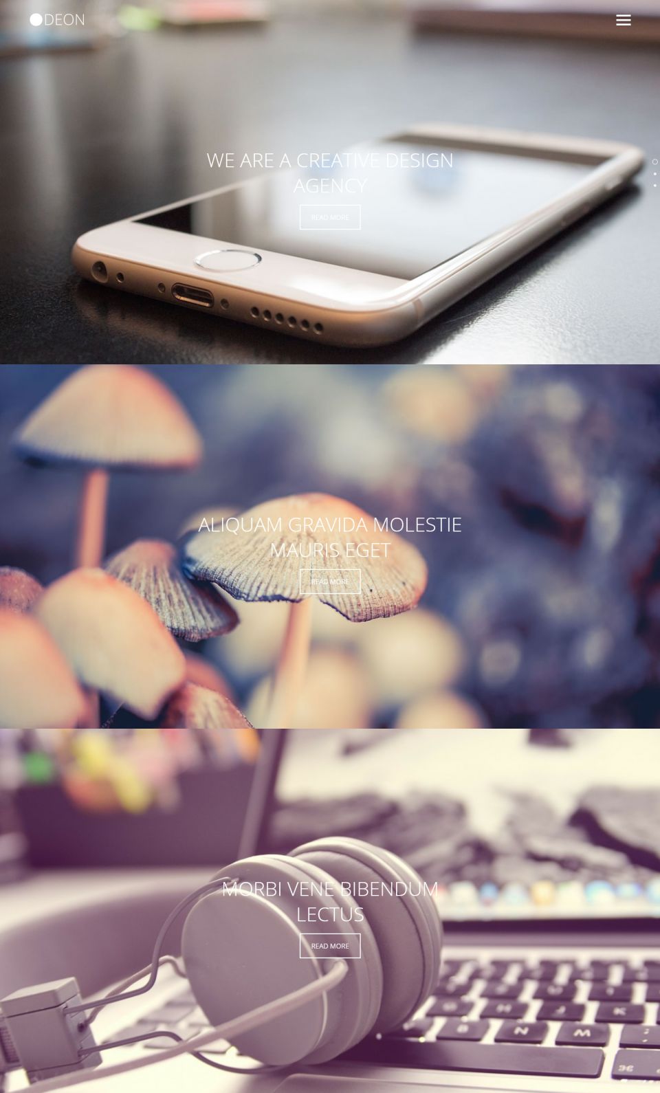 WordPress template Viva Odeon