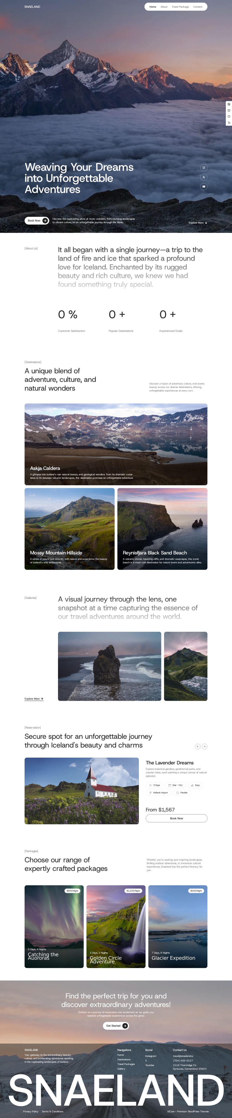 WordPress template UiCore Pro
