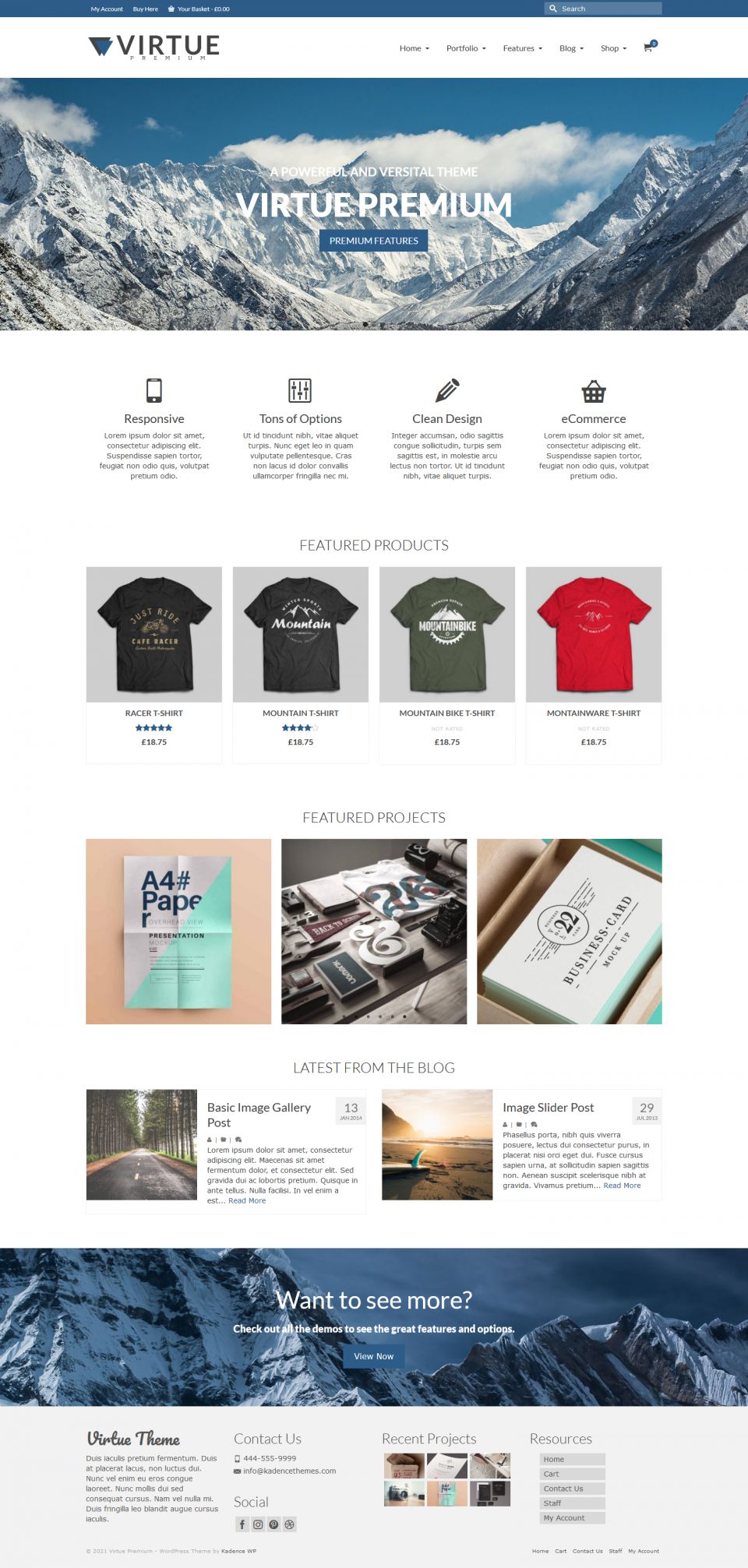 WordPress template Kadence WP Virtue