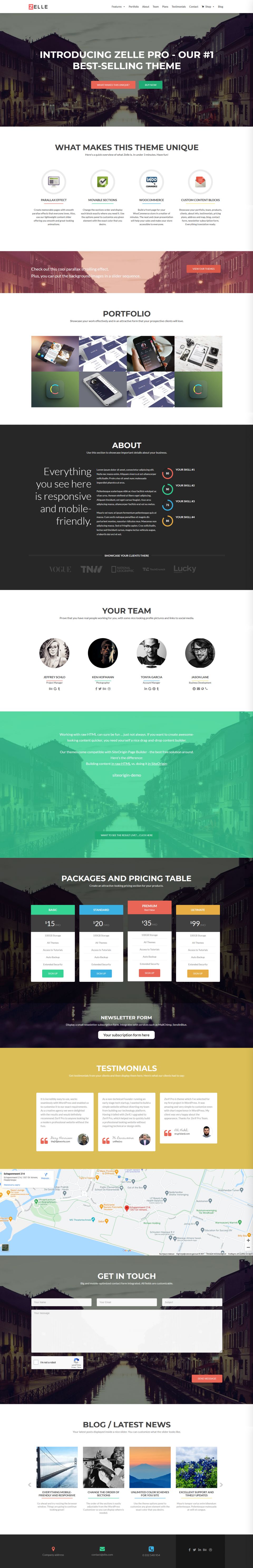 WordPress template Themeisle Themes Zelle Pro