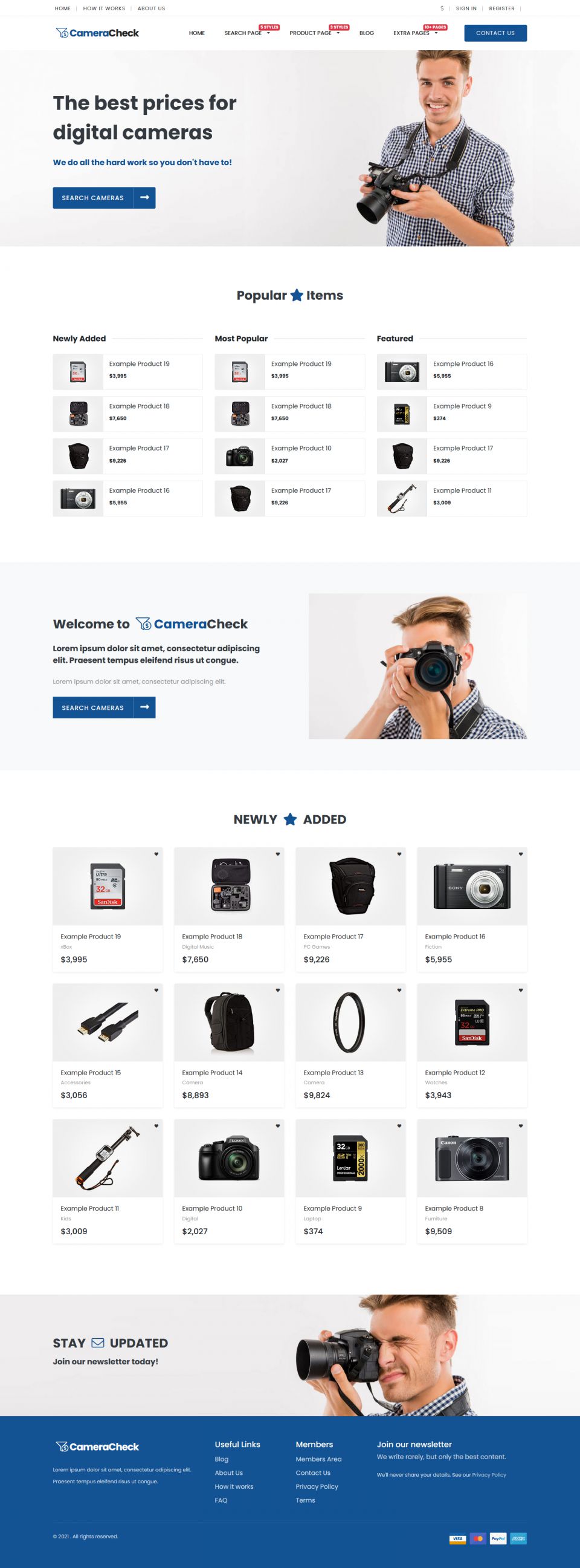 WordPress template PremiumPress Price Comparison