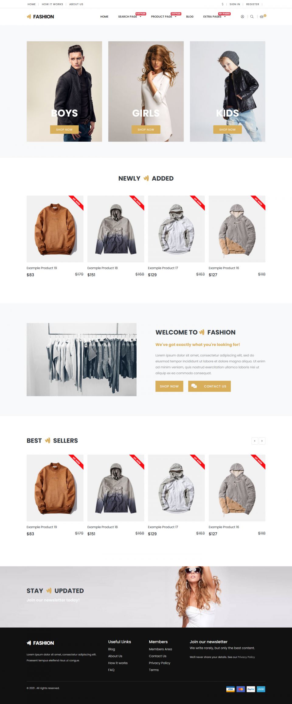 WordPress template PremiumPress Shop