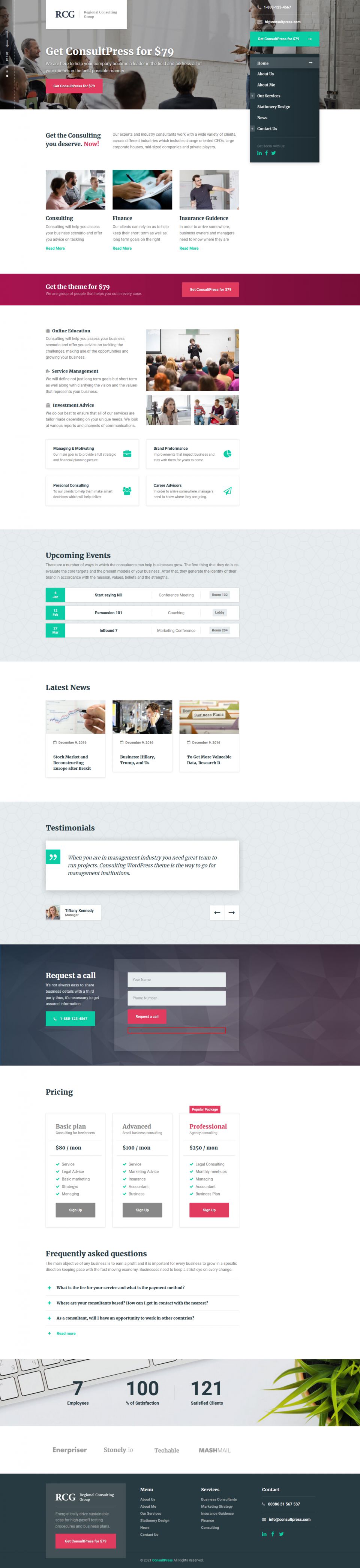 WordPress template ProteusThemes ConsultPress