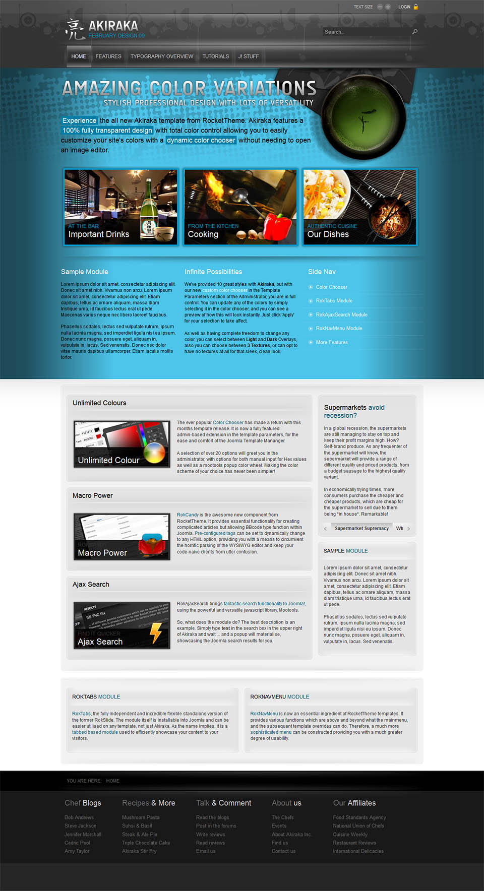 WordPress template RocketTheme Akiraka