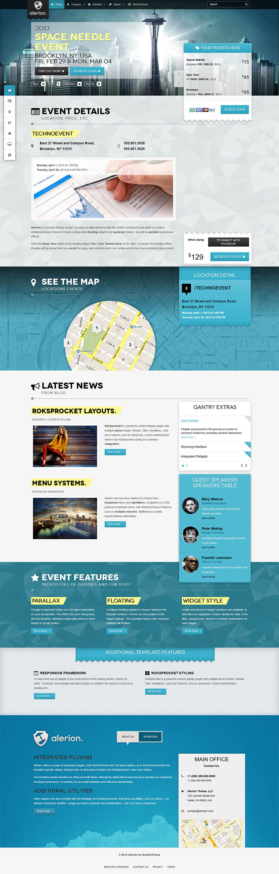 WordPress template RocketTheme Alerion