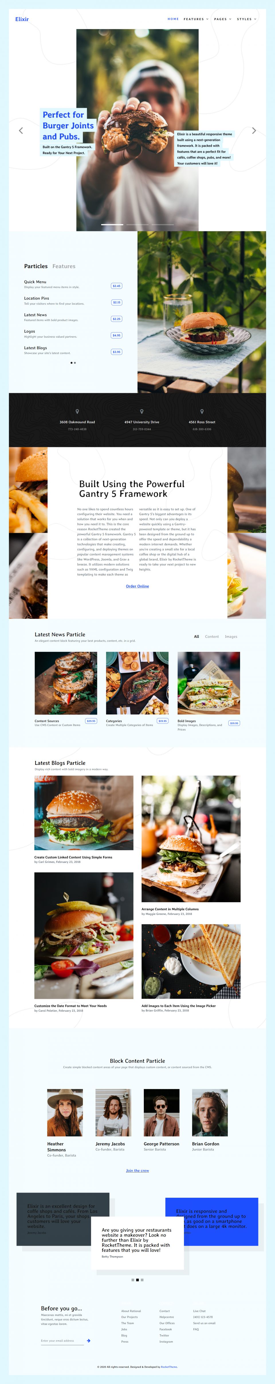 WordPress template RocketTheme Elixir