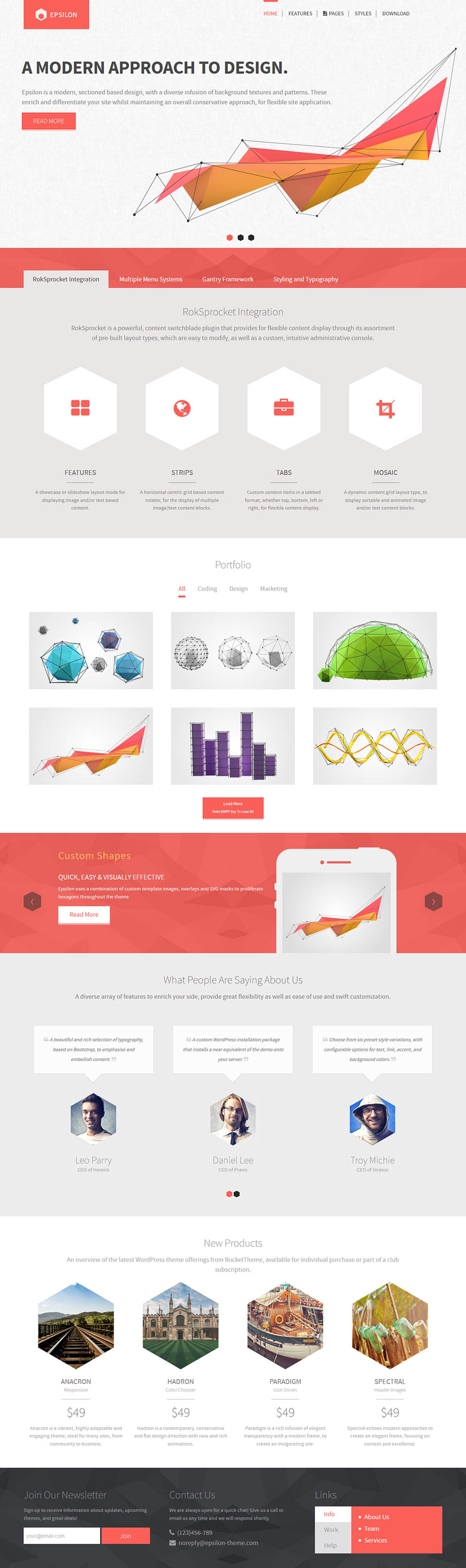 WordPress template RocketTheme Epsilon