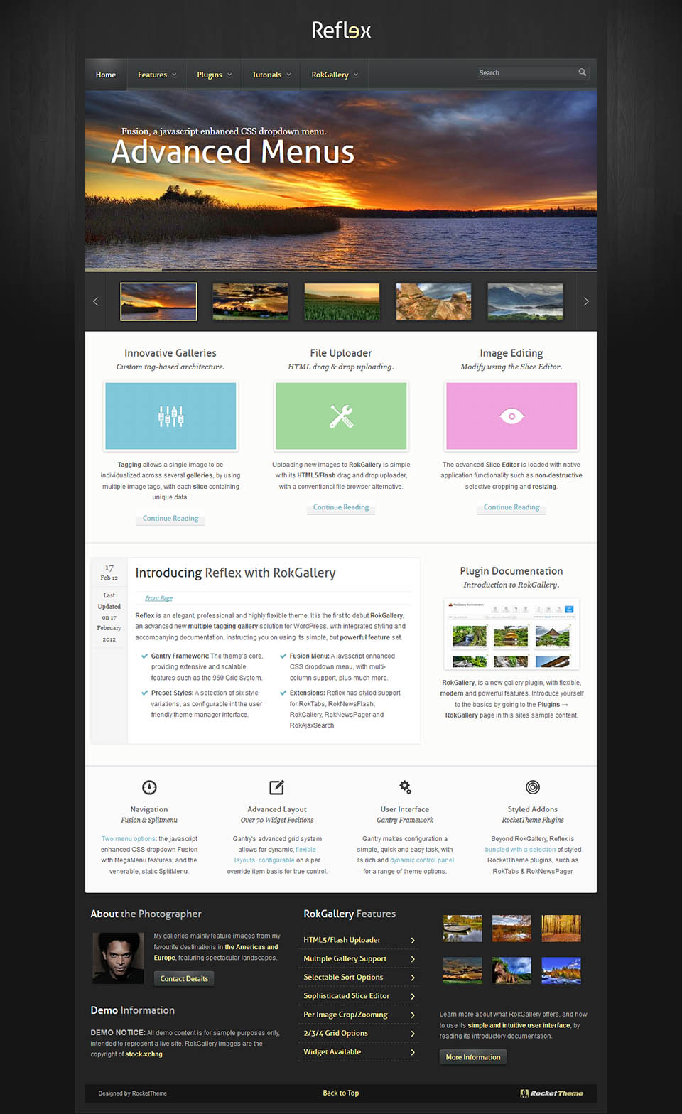 WordPress template RocketTheme Reflex