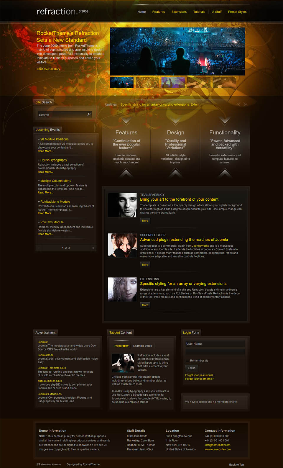 WordPress template RocketTheme Reaction
