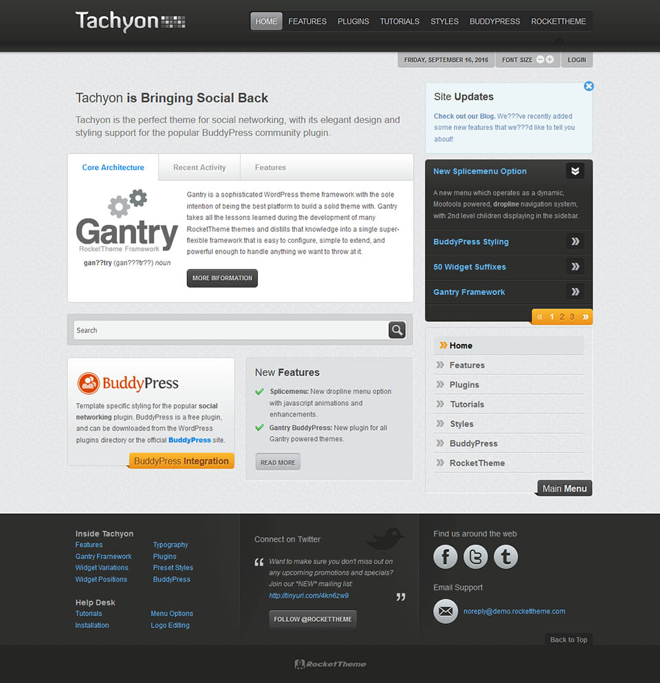WordPress template RocketTheme Tachyon