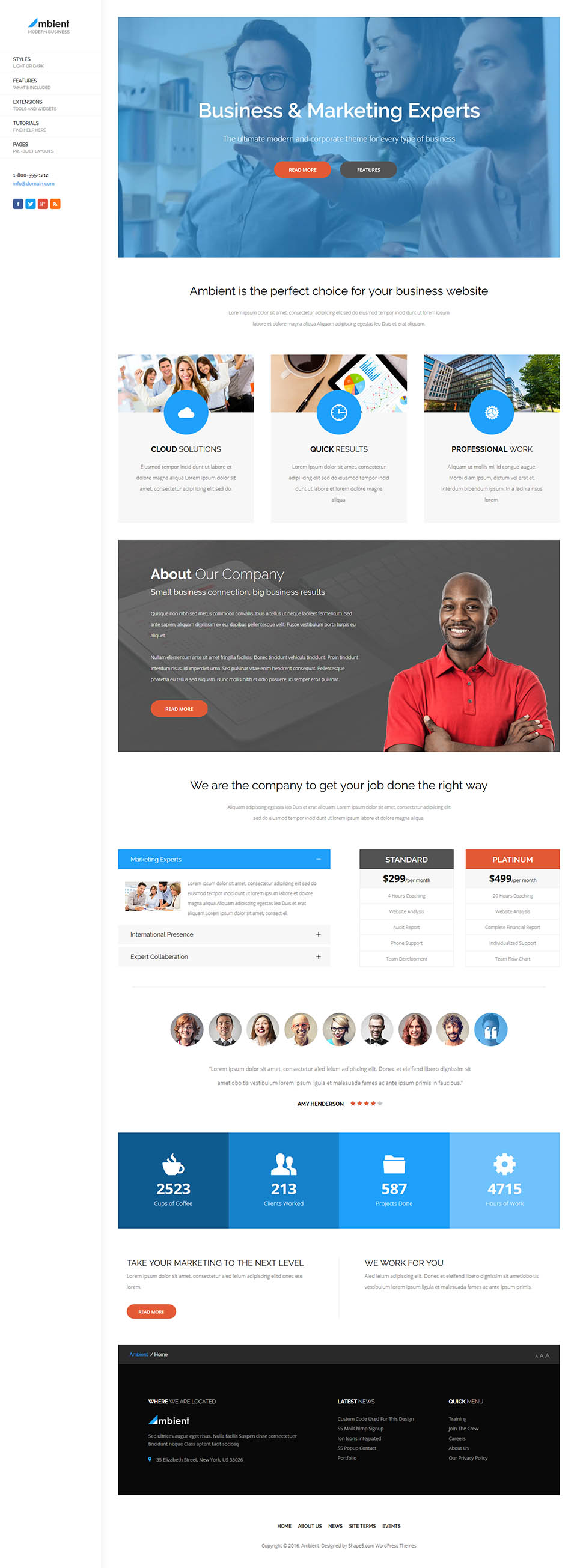 WordPress template Shape5 Ambient