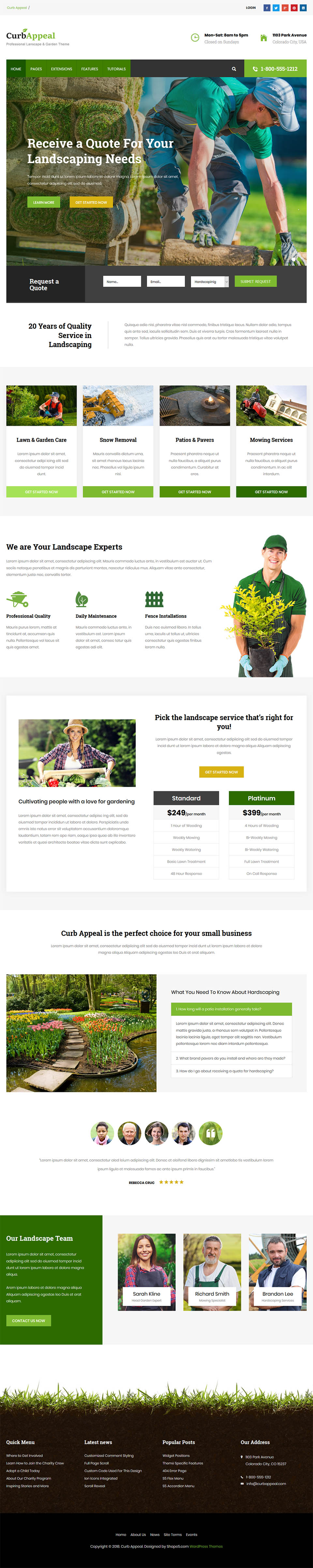 WordPress template Shape5 Curb Appeal