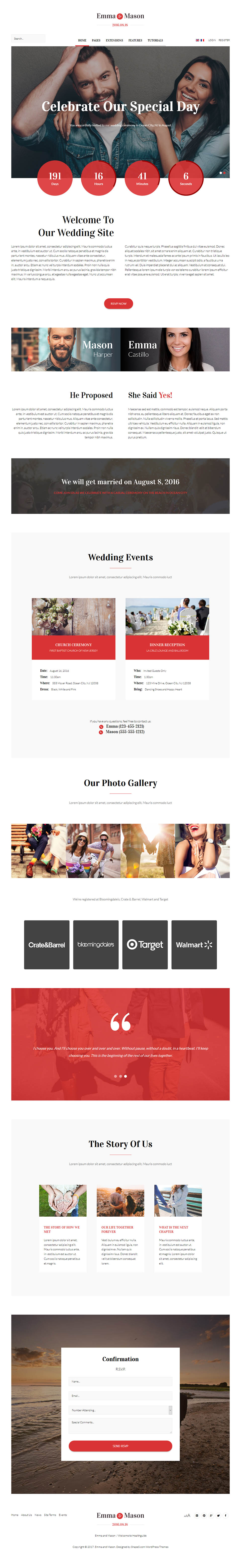 WordPress template Shape5 Emma And Mason