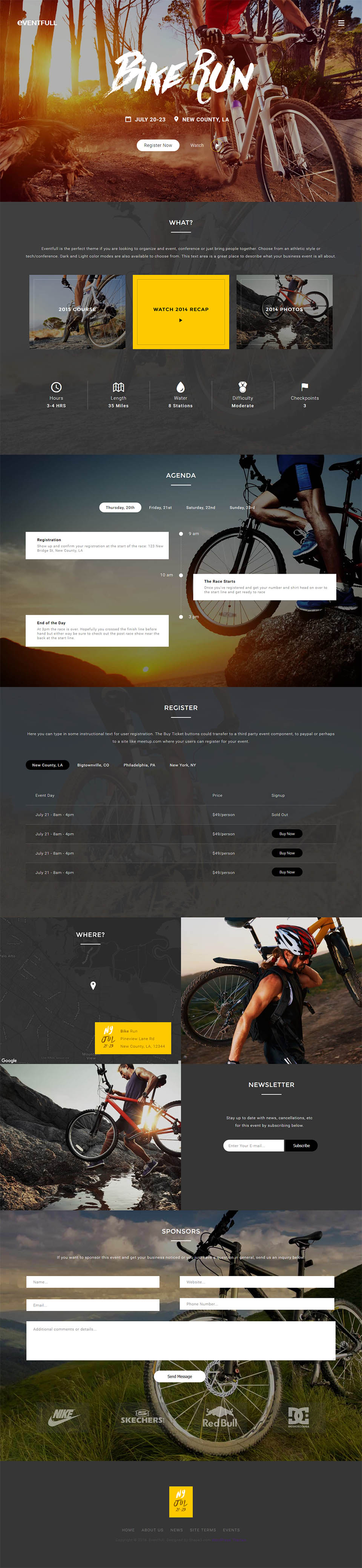 WordPress template Shape5 Eventfull