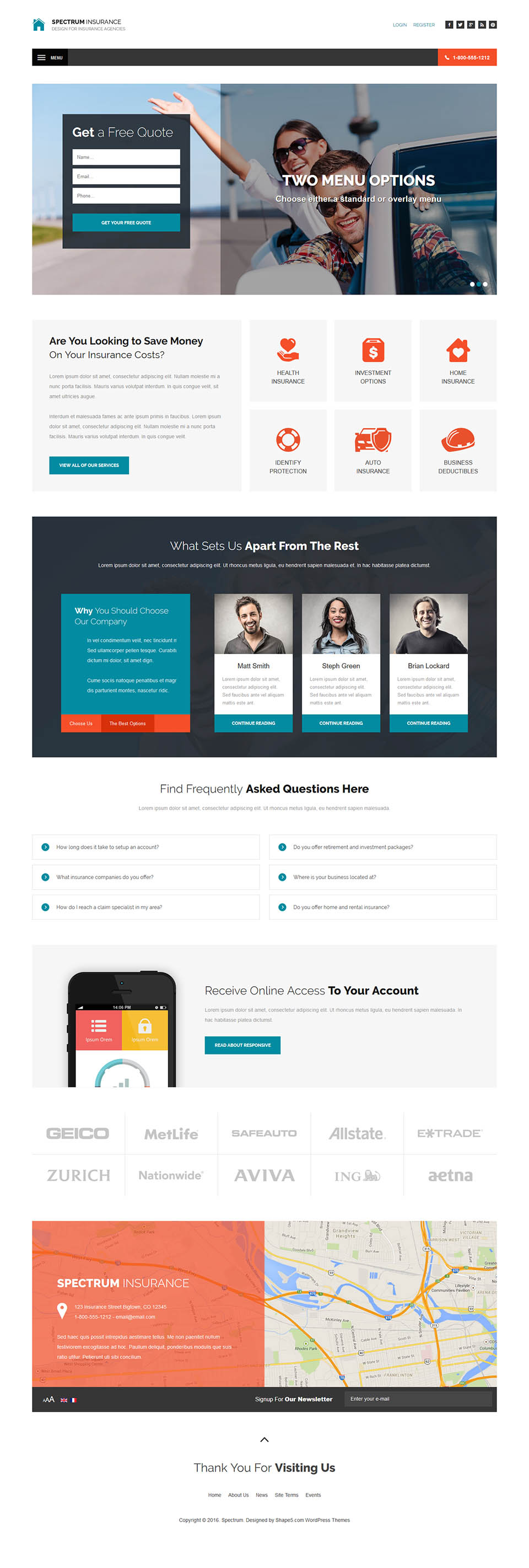 WordPress template Shape5 Spectrum
