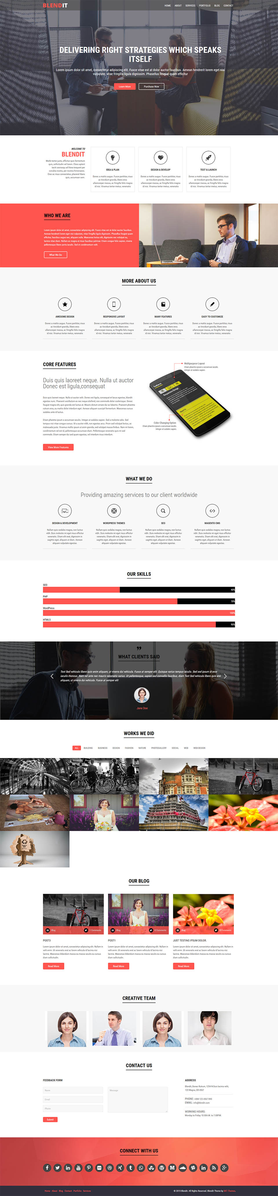 WordPress template SKT Themes Blendit Pro