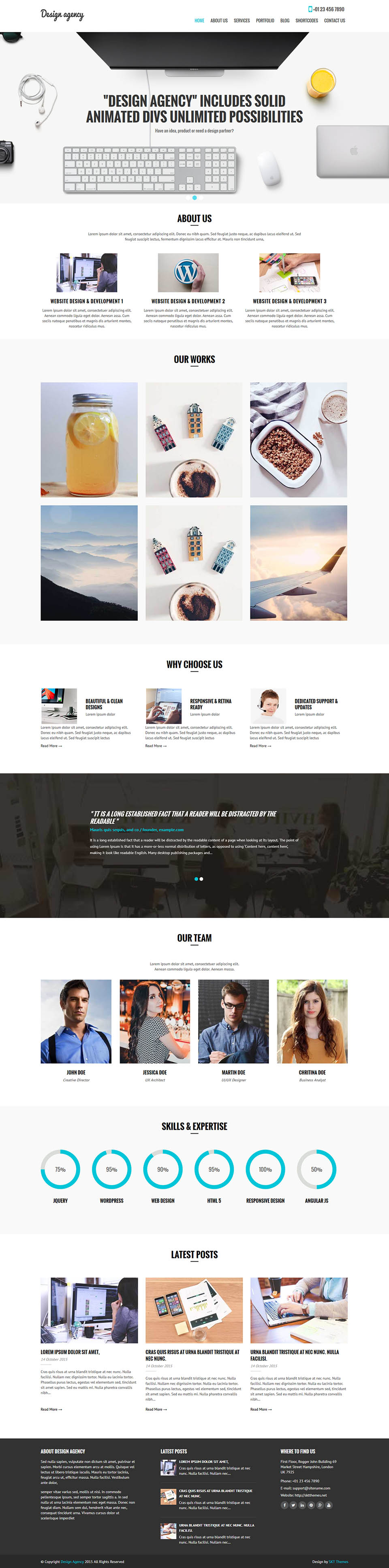 WordPress template SKT Themes Design Agency Pro