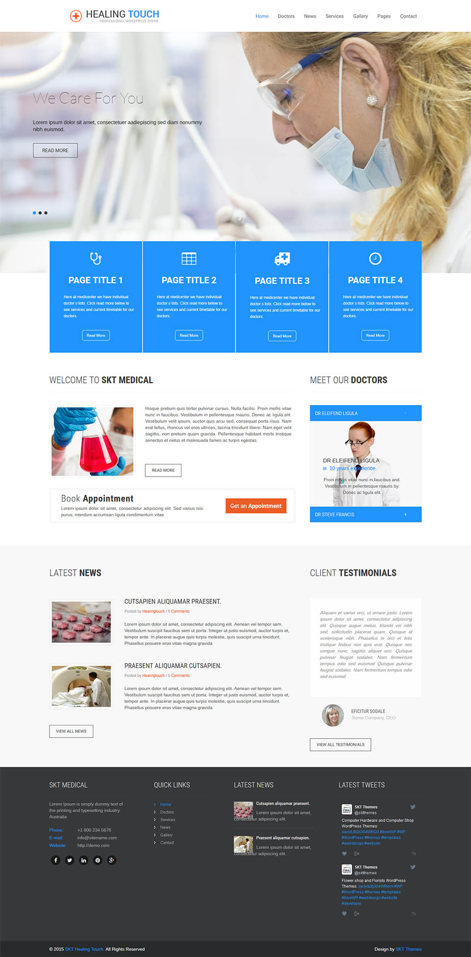 WordPress template SKT Themes Healing Touch Pro