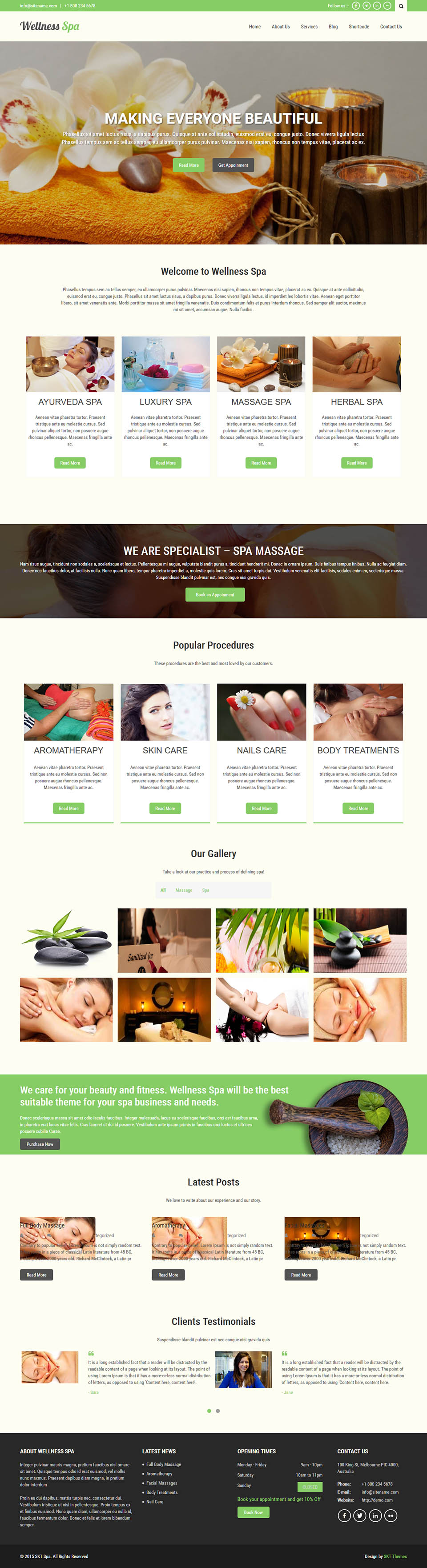 Template SKT Themes Massage Center Pro WordPress template SKT Themes Massage Center Pro