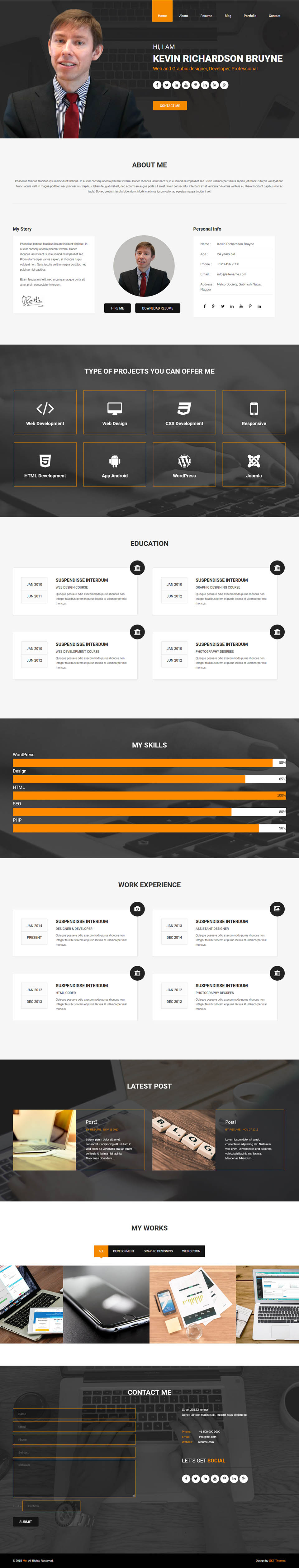 Template SKT Themes Me Pro WordPress template SKT Themes Me Pro