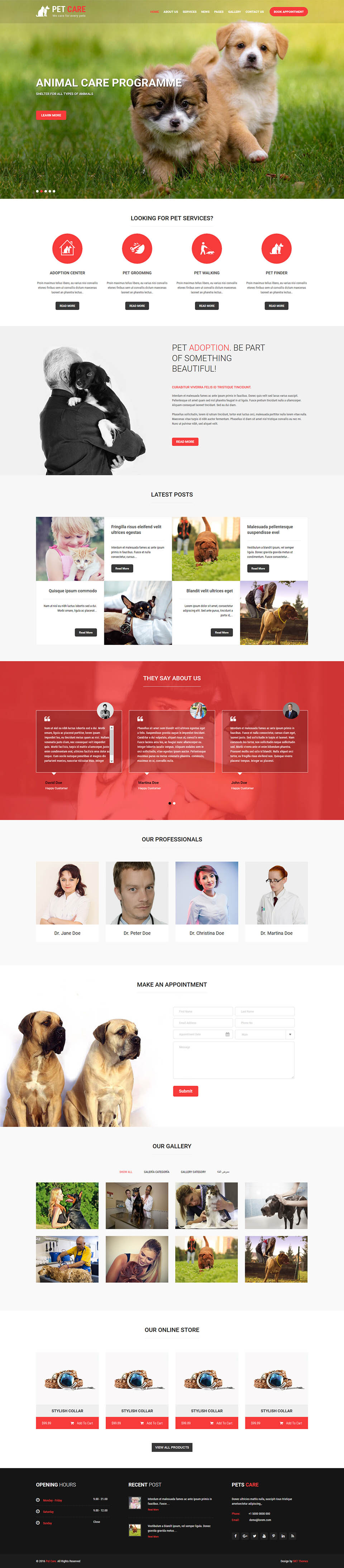 Template SKT Themes Pet Care Pro WordPress template SKT Themes Pet Care Pro